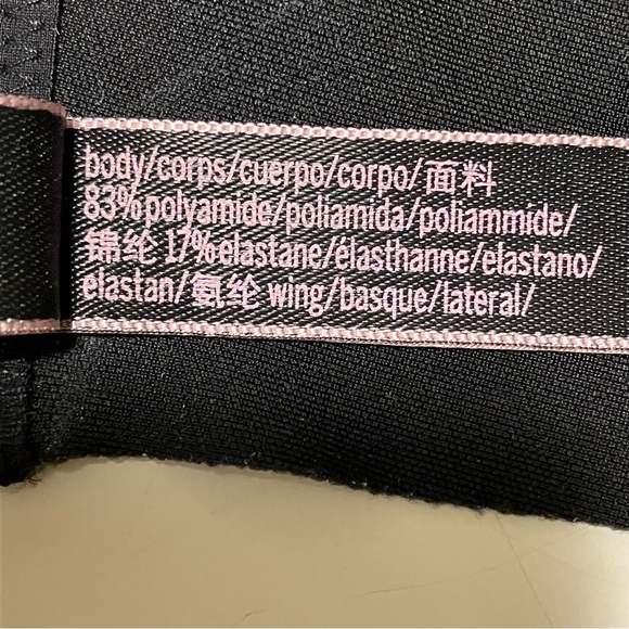 Victoria's Secret Lined Perfect Coverage Black Dotted Underwire 32DDD Bra - Picture 9 of 9